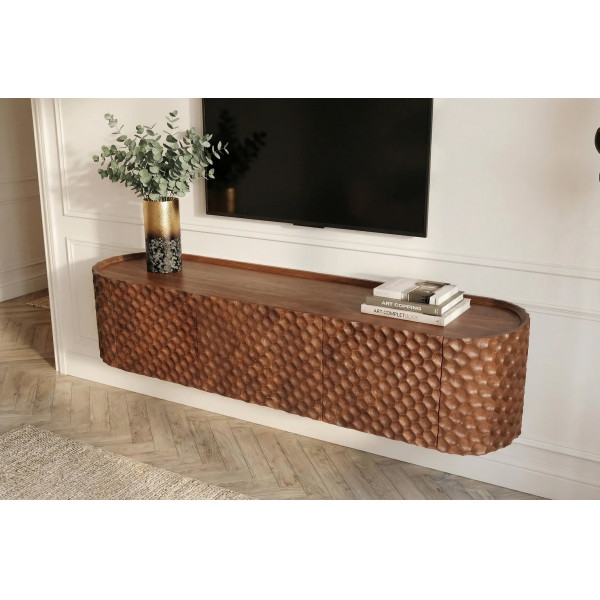 ADLON design mangófa fali Tv-szekrény - 160cm