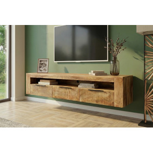 IRON CRAFT mangófa fali TV-szekrény - 160cm INVICTA