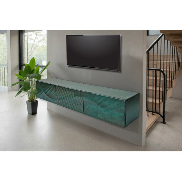 SCORPION exkluzív mangófa fali TV-szekrény - 160cm