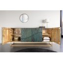 SCORPION exkluzív mangófa komód - 177cm - türkiz