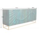 SCORPION exkluzív mangófa komód - 177cm - türkiz