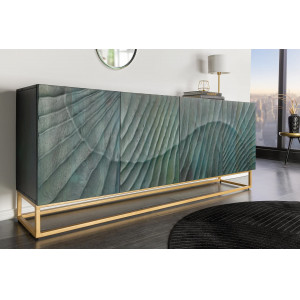 SCORPION exkluzív mangófa komód - 177cm - türkiz