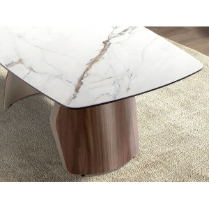 MELANTO prémium dió/kerámia dohányzóasztal - 120cm