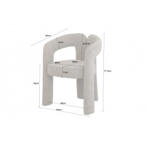 CHARM design szék - szürke