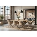 PANDORA design kerámia étkezőasztal - 220cm - travertin