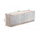 ZALVERO különleges mangófa TV-szekrény - 150cm