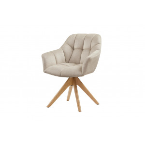 PAPILLON design forgatható szék - beige/tölgy