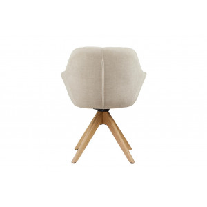 PAPILLON design forgatható szék - beige/tölgy