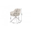 PAPILLON design forgatható szék - beige