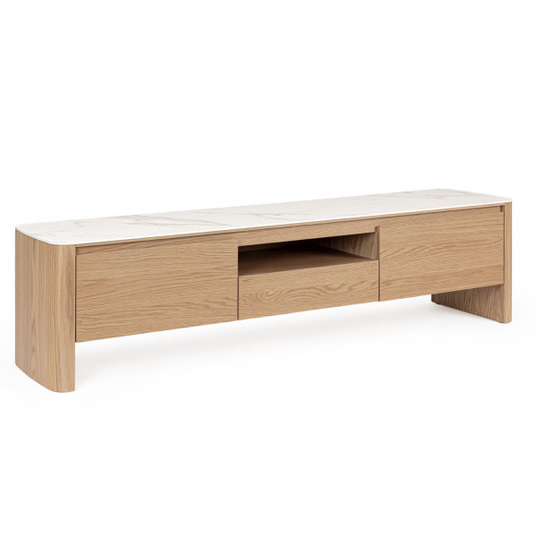 SOLENNE prémium tölgy TV-szekrény - 180cm
