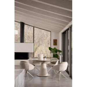 SELEST design szék - beige/barna
