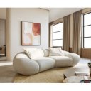 DALMIRO modern kanapé - beige boucle - 280cm