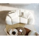 DALMIRO modern kanapé - beige boucle - 280cm