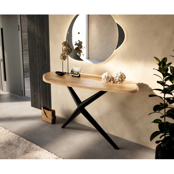 MYRELL prémium akác konzolasztal - 145cm