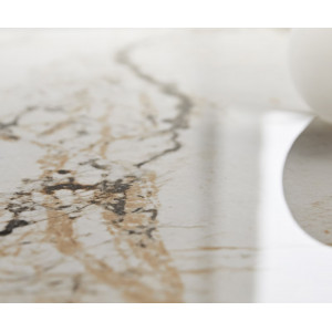 LUMIERE prémium kerámia konzolasztal - beige - 140cm