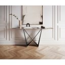 LORIEN prémium kerámia konzolasztal - beige - 180cm
