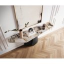 LUMIERE prémium kerámia konzolasztal - beige - 180cm