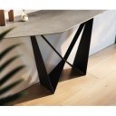 LORIEN prémium kerámia konzolasztal - beton - 180cm