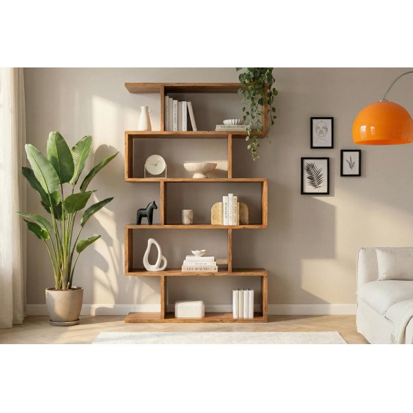 MAKASSAR modern akác polc/térelválasztó - 180cm