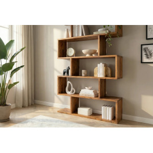 MAKASSAR modern akác polc/térelválasztó - 180cm