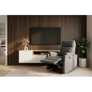 CINEMA elektromos relaxfotel - szürke