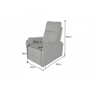 CINEMA elektromos relaxfotel - zöld