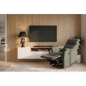 CINEMA elektromos relaxfotel - zöld INVICTA