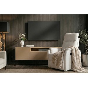 CINEMA elektromos relaxfotel - beige INVICTA