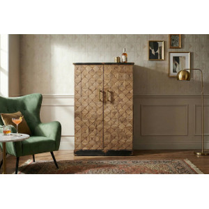 BODEGA modern fenyő bárszekrény - 120cm