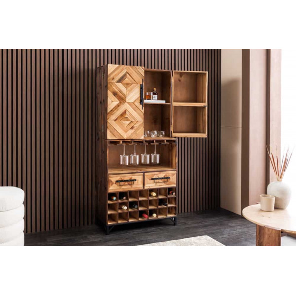 BODEGA modern fenyő bárszekrény - 160cm