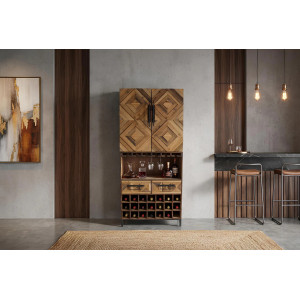 BODEGA modern fenyő bárszekrény - 160cm