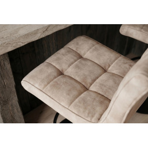 MODENA design bársony bárszék- beige