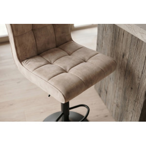 MODENA design bársony bárszék- beige