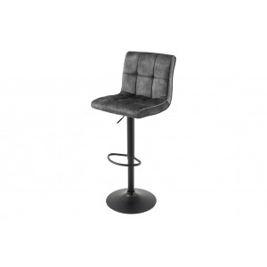 MODENA design bársony bárszék- szürke