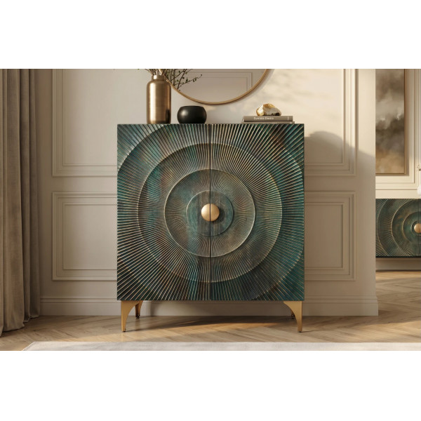GOLDEN SUNSET exkluzív szekrény - 120cm - türkiz