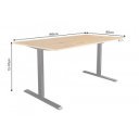OAK DESK állítható magasságú íróasztal - 160cm