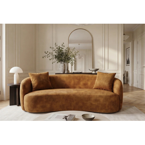 ELEMENTAL design kanapé - 180cm - mustár