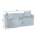 ELEMENTAL design kanapé - 180cm - türkiz