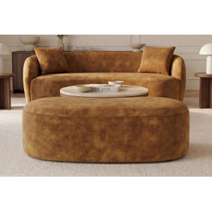 ELEMENTAL design puff/tároló - 120cm - mustár INVICTA