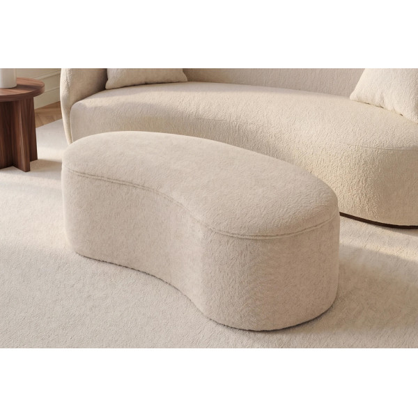 ELEMENTAL design boucle puff/tároló - 120cm - beige