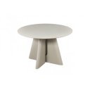 ORGANICO modern kerek étkezőasztal - 120cm - beige