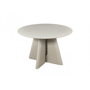 ORGANICO modern kerek étkezőasztal - 120cm - beige