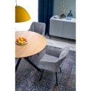 MORANO bővíthető kerek étkezőasztal 120–200 cm – natúr tölgy