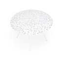 TERAMO kerek étkezőasztal 120 cm – terrazzo mintás
