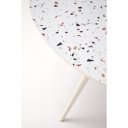 TERAMO kerek étkezőasztal 120 cm – terrazzo mintás