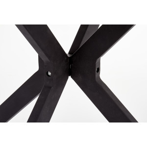NORVIK kerek étkezőasztal 120 cm – fekete