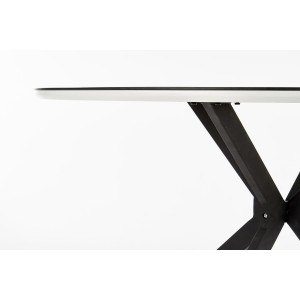 NORVIK kerek étkezőasztal 120 cm – fekete