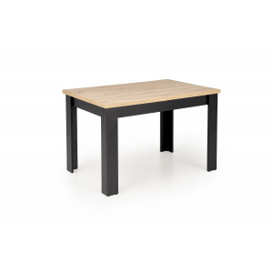 CORTANO bővíthető étkezőasztal 120–160 cm – Artisan tölgy / fekete