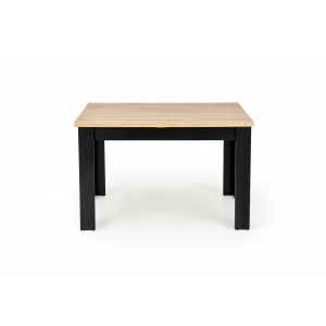CORTANO bővíthető étkezőasztal 120–160 cm – Artisan tölgy / fekete