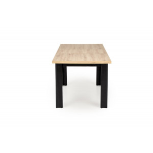 CORTANO bővíthető étkezőasztal 120–160 cm – Artisan tölgy / fekete